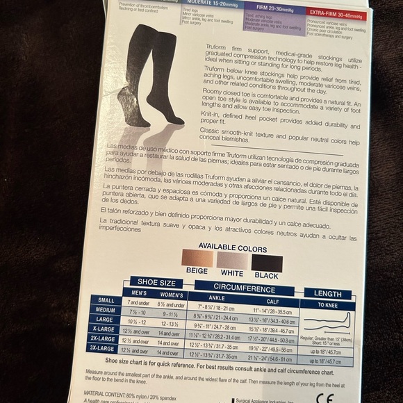 TRUFORM Medical Compression Stockings for M/W - Picture 2 of 7